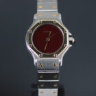 Cartier Octagon Burgundy Lady